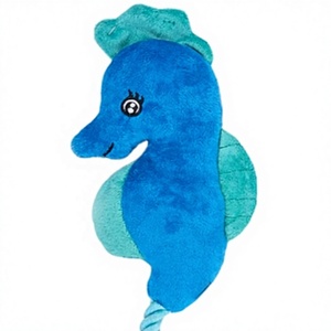 Caballito de mar esponjoso con relleno de algodón Velboa, poliéster y algodón PP, juguete suave para mascotas, lavable, de Navidad. - Product Image 2