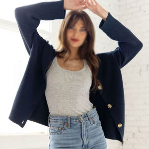 Cárdigan de punto para mujer, diseño cómodo y ligero, adecuado para uso informal en la oficina y moda diaria. - Product Image 3