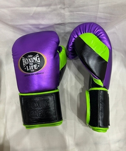 No Boxing No Life - Guantes de Boxeo de Piel de Primera Calidad para Entrenamiento y Sparring, con Cierre de Gancho y Bucle, Correa Ajustable para la Muñeca - Product Image 3
