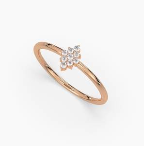 Bague de fiançailles personnalisée en or 14 carats, diamant de laboratoire certifié IGI, taille brillant, solitaire, bijoux fins pour cadeau d'anniversaire - Product Image 4
