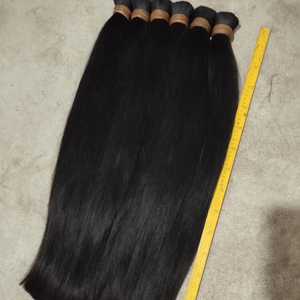 Cabello Virgen Indio Auténtico con Ondas Naturales, a Granel, Sin Procesar, con Doble Trama a Máquina para Calidad Premium al por Mayor - Product Image 4