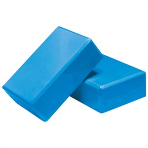 Blocs de yoga bleus en mousse EVA haute densité, taille standard, ajustement universel, design simple - Product Image 3