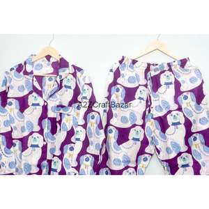 Ropa de Dormir Transpirable y Suave para Mujer, 100% Algodón Puro, Estampado Floral, Conjunto de Pijama de Verano, Pantalones Cortos de Punto y Camiseta - Product Image 6