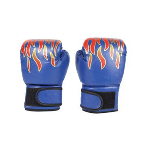 1 par de guantes de boxeo MMA para niños, impermeables, profesionales, de malla ignífuga, transpirables, de cuero PU, guantes de entrenamiento Sanda ajustables - Product Image 1