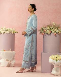 ชุดเดรสลำลองคุณภาพพรีเมียมสำหรับผู้หญิงชาวปากีสถานและอินเดีย คอลเลคชั่นใหม่ปี 2026 ชุดซัลวาร์ คามีซ ผ้าลอน ODM 1996 - Product Image 2