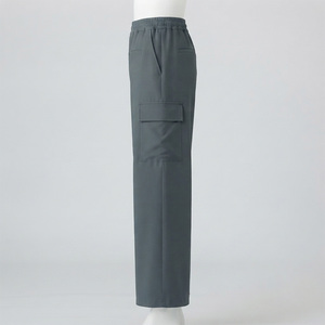 Pantalon cargo en nylon pour femme REDDITO SPORTS, taille mi-haute, coupe droite, longueur intégrale, couleur unie, taille élastique, style décontracté, en velours côtelé - Product Image 2