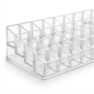 Clear Acrylic Eco-Friendly Lightweight Lipstick Jewelry Organizer Makeup Display Rack Cosmetic <b>Storage</b> Holder Retail Counter - Product Image 1