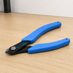 Pince coupante professionnelle de précision pour la découpe de fils, outil manuel pour la fabrication de bijoux, en acier à haute teneur en carbone, poignée bleue - Product Image 5