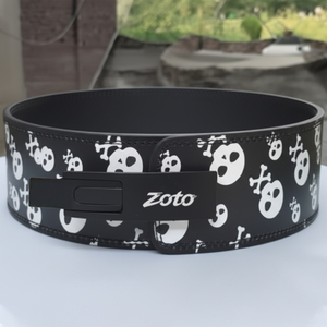 Ceinture de musculation professionnelle à levier avec graphique par sublimation en cuir véritable – Fabricant d'équipements de fitness - Product Image 3
