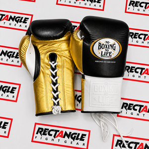 Gants de MMA en cuir véritable personnalisés « No Boxing No Life » pour l'entraînement et le sparring, antidérapants, respirants, protection UV, à lacets, doigts entièrement couverts - Product Image 1