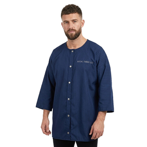 Delantales Impermeables para Salón de Belleza, Delantales para Hombre, Delantal de Manga Larga con Cuello Redondo para Peluquería y Estética - Product Image 1