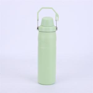 Gobelet isotherme en acier inoxydable avec poignée et couvercle anti-fuite, pour boissons chaudes et froides, isolation thermique 6-12 heures, écologique - Product Image 1