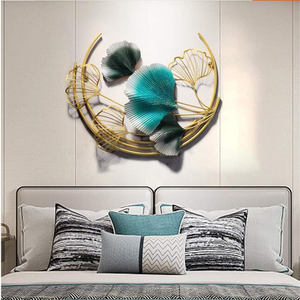 <b>Leaf</b> Large <b>Decorative</b> Metal <b>Wall</b> Sculpture Art Hanging Décor, Suitable for Hotel Bedroom Living Room Study <b>Decoration</b> Art - Product Image 5
