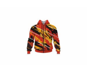 Sudadera con Capucha Personalizada OEM, Sublimada, con Cierre Completo, de Poliéster, para Gimnasio - Product Image 1
