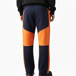 Pantalon de survêtement pour homme en molleton 100% coton, 420 g/m², en French Terry épais, lavé, à empiècements, respirant et tendance, fabriqué sur mesure - Product Image 4