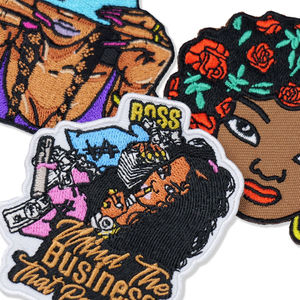 Custom <b>Clothing</b> <b>Accessories</b> Embroidery Patches For Sale Top Quality Made Fabric Felt Embroidery Patches In Solid Color - Product Image 6