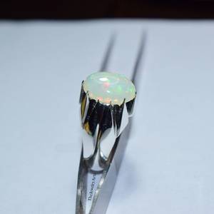 Fire <b>Opal</b> 925 Sterling <b>Silver</b> <b>Ring</b>, October Birthstone Jewelry Handmade Australian Iridescent Gemstone Design <b>Ring</b> for Women - Product Image 6