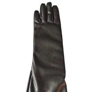 Gants longs en cuir véritable pour femme, élégants pour soirée, avec logo personnalisé, vente en gros OEM - Product Image 4