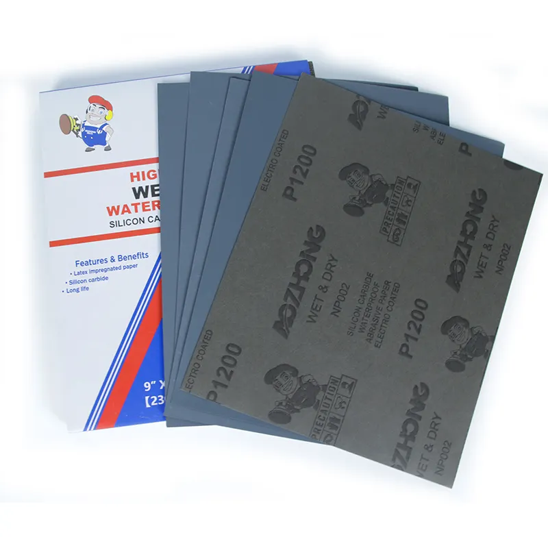 2000 grit Sandpaper 280mm x 230mm Waterproof Abrasive Sand Paper Fine Grit Dry Wet Sandpaper Sheets for woodworkers