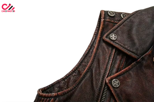 Gilet en cuir respirant et chaud pour homme, imperméable, séchage rapide, haute qualité, service OEM, vêtement d'extérieur personnalisé, faible MOQ, décontracté - Product Image 6