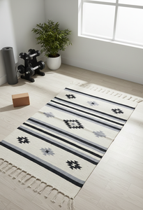 Wholesale Beautiful Cotton Handmade Woven Modern Floral <b>Runner</b>/Rug <b>Washable</b> Plush Reversible Three Tone Color Home Prayer - Product Image 2