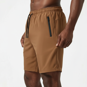 Men Gym Shorts with <b>Secure</b> Zipper Pockets Phone <b>Wallet</b> Keys Quick Dry Breathable Workout Shorts - Product Image 3