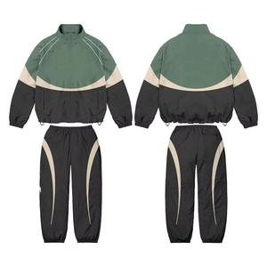 Ensemble coupe-vent personnalisé de haute qualité, ensemble deux pièces avec fermeture éclair, survêtement léger coupe-vent avec OEM - Product Image 5