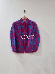 Velvet Suzani Eco-Friendly Winter Boho Handmade Embroidered Women's Luxury <b>Coat</b> for Party Wear Boho Chic Outerwear Suzani Jacket - Product Image 1