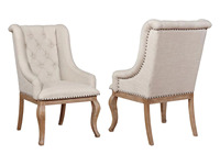 Modernes Massives Teakholz Langlebiges Ausziehbares Esszimmer-Set 7 Stühle Solide Rückenlehne Umweltfreundliche Wohnmöbel für Hotel/Villa-Nutzung