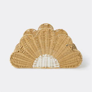 Wholesale KV NATURAL HOME Eco-Friendly Colorful Scalloped Rattan Multifunction <b>Toy</b> <b>Basket</b> Oval Shape Precision Made for Kids' - Product Image 4