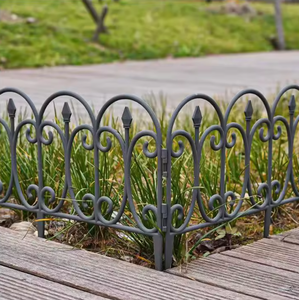 Clôture décorative en métal pour jardin, panneaux de bordure de pelouse extérieurs, barrière antirouille pour parterres de fleurs, ensemble de clôtures paysagères - Product Image 2