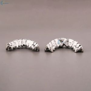 Grillz dentaire en moissanite taille baguette VVS1, en argent sterling 925, personnalisé, entièrement serti de moissanite, bijoux hip-hop, prix d'usine - Product Image 6