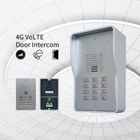 Telepon Pintu Nirkabel 4G dengan Panggilan Dua Arah, Tahan Air IP65, Dilengkapi Kartu SIM, Kontrol Seluler untuk Apartemen