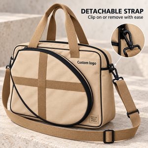Bolsa de Raqueta de Squash Rexfit Sports con Logotipo Personalizado, Compartimento Frontal con Cierre Curvo, Asa Superior y Correa de Hombro Ajustable - Product Image 4