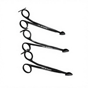 Ensemble de 3 ciseaux de dissection SuperCut noirs Trepsat pour lifting facial, à pointe spatulée, instruments chirurgicaux manuels, 10 mm, 15 mm, 20 mm - Product Image 4