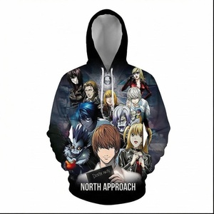 Sudadera con Capucha con Estampado de Anime Death Note para Hombre, Corte Regular, Informal, con Estampado por Sublimación, Tipo Anime - Product Image 1