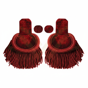 Epaulettes Rojos Ceremoniales de Alta Calidad, Estilo Nuevo y Cómodo, Accesorios para Uniformes de Defensa Personal - Product Image 4