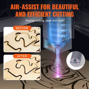 Incisore Laser CO2 da 20W, Macchina per Incisione con Ampia Area di Lavoro 40x40 cm, Velocità di Movimento 10000mm/min, Sp Compresso - Product Image 4