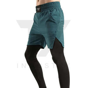 Wholesale Customized Logo High Street Solid Awrah <b>Covering</b> Activewear Sunnah Men's Halal Quick Dry Swimwear Shorts - Product Image 3