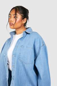 แจ็คเก็ตยีนส์ทรงหลวมแบบติดกระดุมสำหรับผู้หญิงสไตล์คลาสสิก สีซีด ลุคโอเวอร์ไซส์ สไตล์ทรัคเกอร์ สำหรับลุคสบายๆ ในฤดูใบไม้ร่วง ตกแต่งด้วยเพชร - Product Image 6