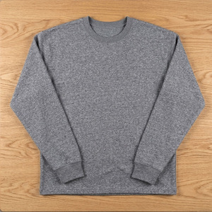 Camiseta de manga larga de algodón grueso para hombre, cuello redondo, hombros caídos, estilo urbano, informal - Product Image 4