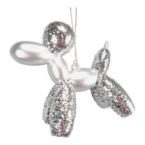 Adorno Navideño de Año Nuevo, Copas de Martini en Acrílico Plateado Mate con Copos de Nieve Plateados, Botella de Vino 3D, Ángel, Perro, Torre - Product Image 5