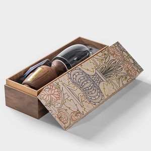 Brûleur à Bakhoor Art Déco ArtisanVibe en Bois de Redwood Fait Main avec Couvercle en Verre Transparent, Aromatique, Écologique, Traditionnel Arabe - Product Image 1