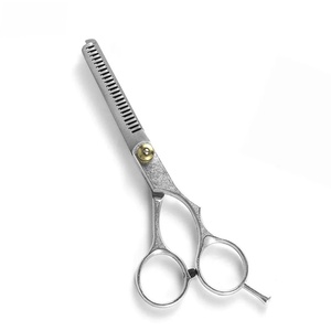 Ciseaux à cheveux professionnels en acier inoxydable avec pointe acérée, design pour droitiers, long manche en plastique pour la coiffure - Product Image 3