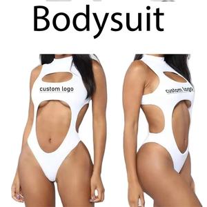 2025 été maillots de bain personnalisés Sexy séchage rapide une pièce maillot de bain découpé maillot de bain coupe haute Push up maillots de bain confort - Product Image 4