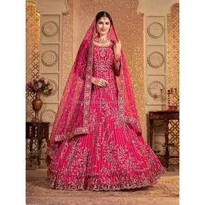 Robe traditionnelle indienne modeste pour robe de mariée - Product Image 4