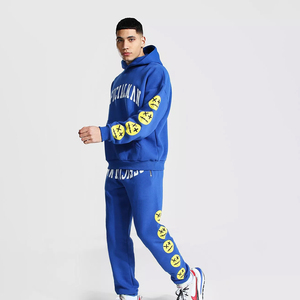 Ensemble de survêtement imprimé en relief respirant 100 % coton pour homme, collection Hiver 2026 - Product Image 1