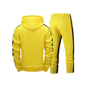 Nuevo Conjunto Deportivo con Capucha para Hombre, 100% Algodón Felpa, Personalizable, Transpirable, Precio Bajo al por Mayor, Conjunto Deportivo Masculino en Venta - Product Image 2