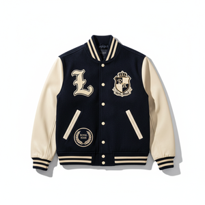 Blouson universitaire unisexe de qualité supérieure, personnalisé, brodé en chenille, imperméable, respirant et coupe-vent - Product Image 1