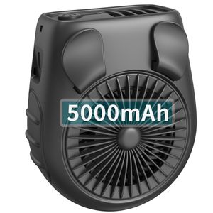 Ventilateur portable et mains-libres 3 vitesses, batterie 5000 mAh, rechargeable par USB, léger, à clipser et à porter en collier - Product Image 6